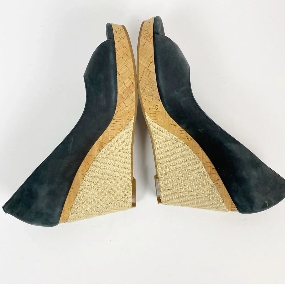Cole Haan Nike Air Open Toe Suede Platform Sandals